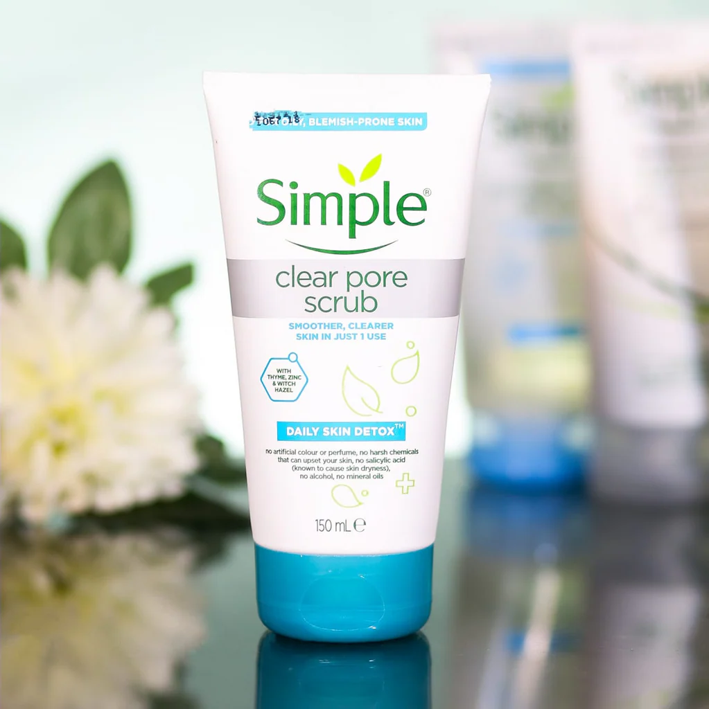 Simple clear pole scrub 150ml