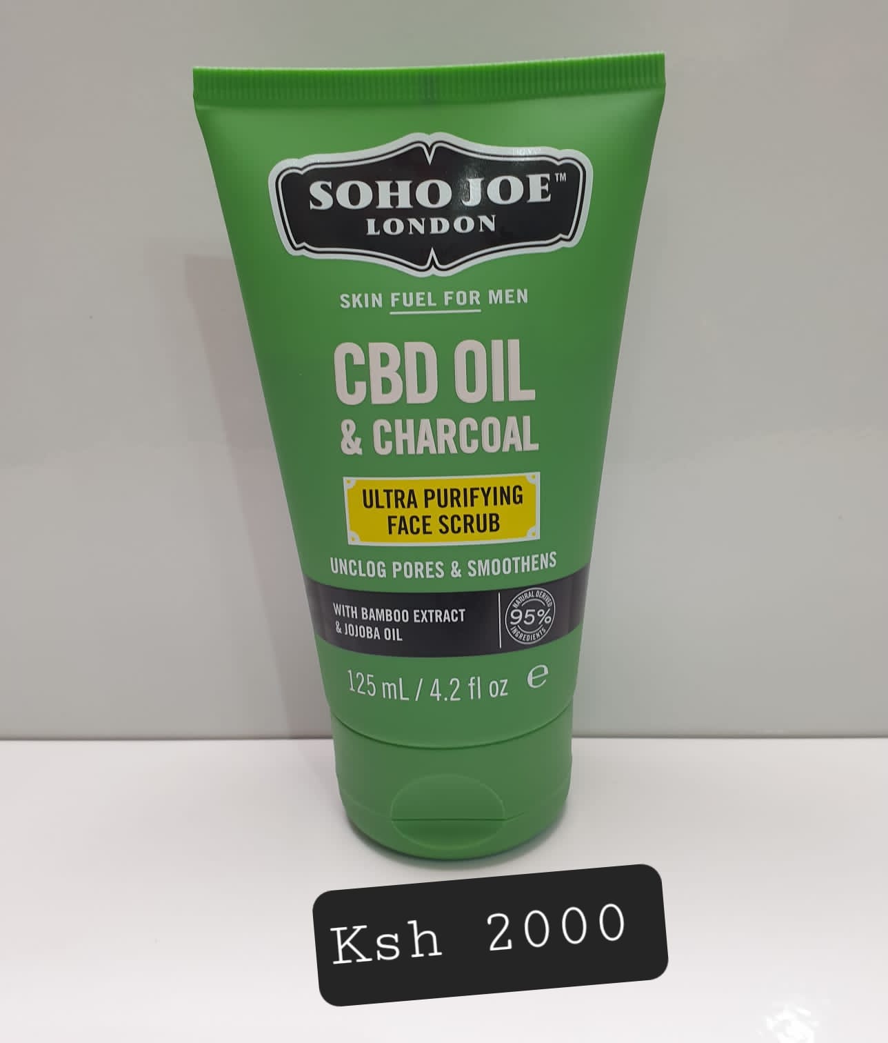 SOHO JOE London CBD Oil & Charcoal Ultra Purifying Face Scrub – 125ml