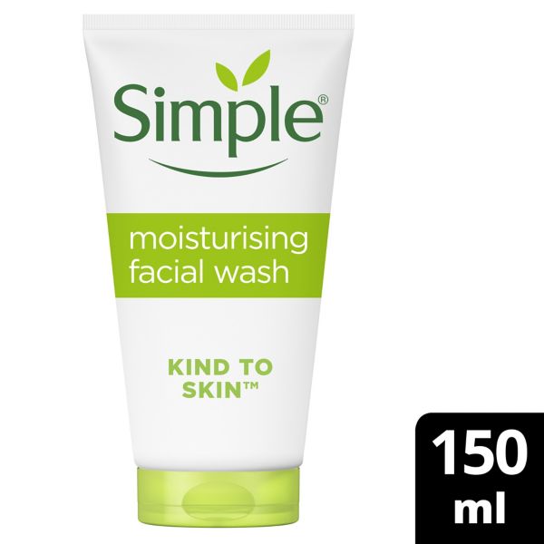 Simple Moisturizing facial wash 150 ml image 1