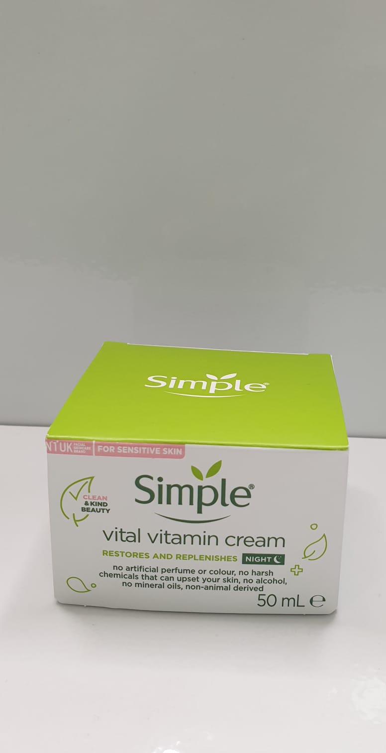 Simple Vital Vitamin Night Cream – 50ml (For Sensitive Skin)