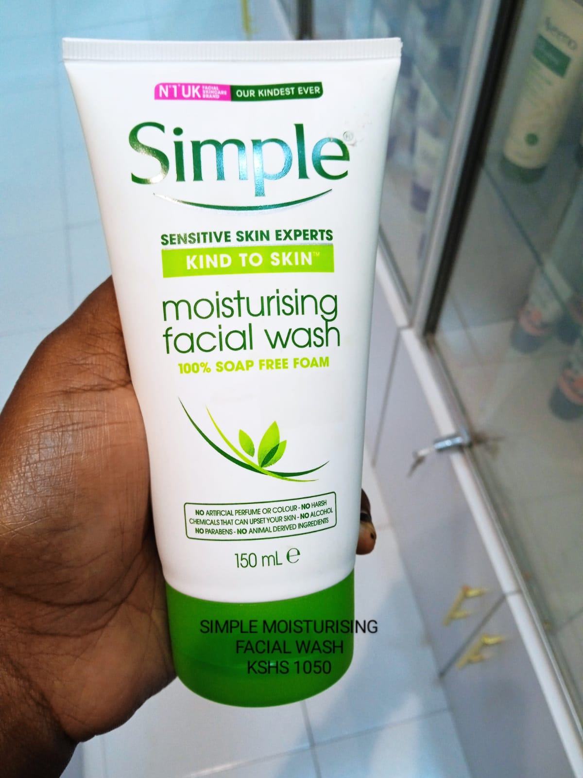 Simple Moisturising Facial Wash – Kind to Skin (150ml)
