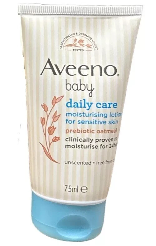 Aveeno Baby Daily Care Moisturising Lotion is a gentle, dermatologist-tested daily lotion-75ml