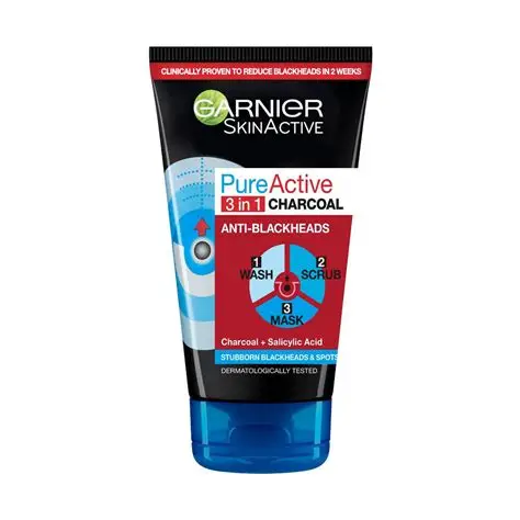 Garnier skinactive 3 in 1 charcoal 150 ml
