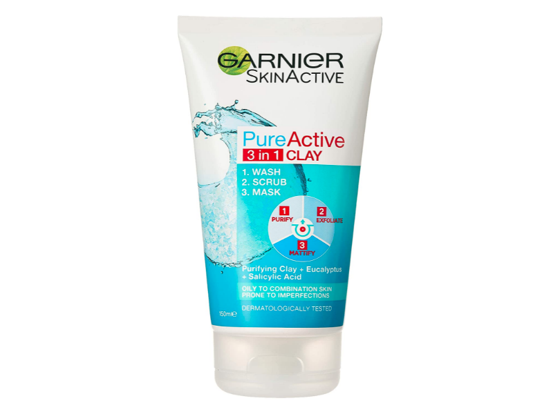 Garnier skinactive 3 in 1 clay 150 ml