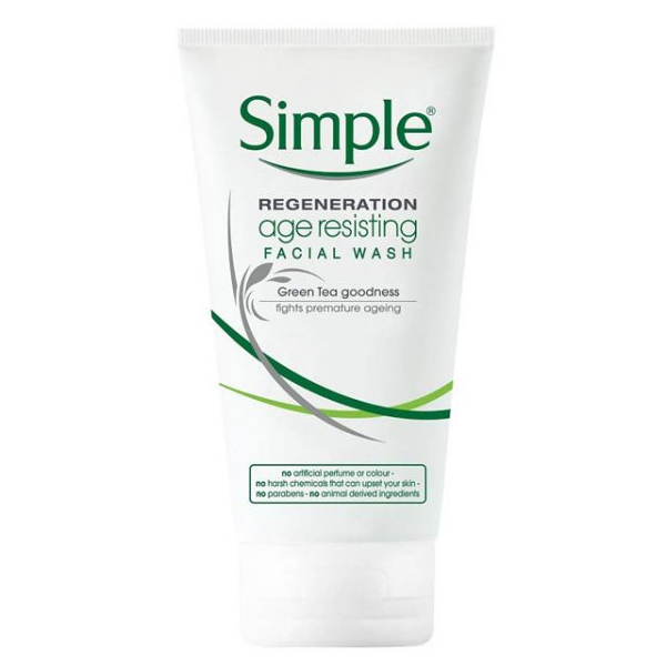 simple regeneration age resisting facial wash